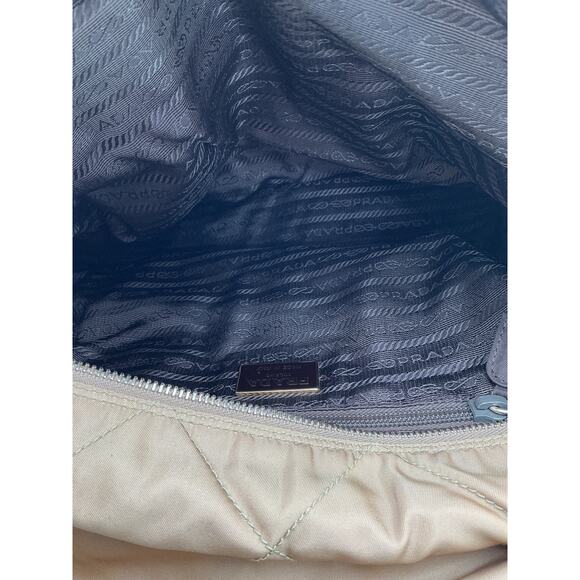 Prada 'Tessuto' Tan Nylon Shoulder Bag - Picture 6 of 6